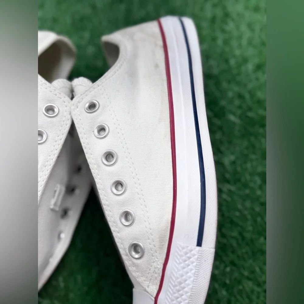 Converse Unisex White Slip-On Sneakers Size‎ M-7 W-9 - Picture 8 of 10